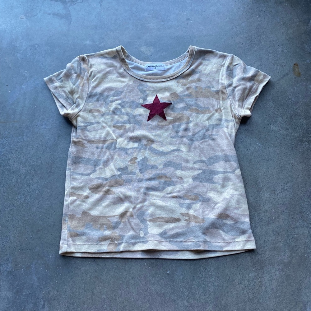 Camo T-Shirt with Red Star